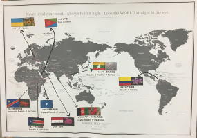 難民出身国の国旗と国花